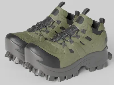 Trekking shoe V4 3D model