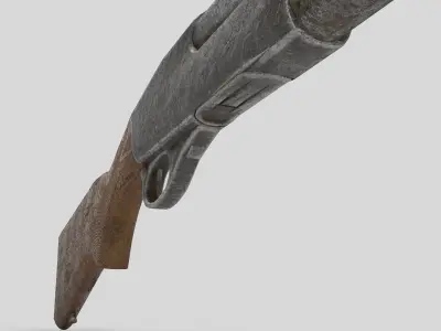 Remington 870 Low-poly 3D model