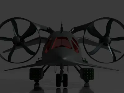 Sci Fi Aircraft 3D model