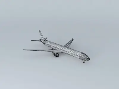 AirAtlanticOcean Boeing 777 300ER with interior Free 3D model