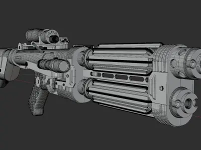 E-22 Blaster Rifle 3D model