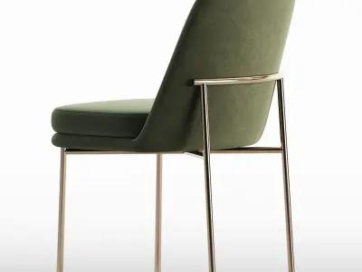 Jack Metal Frame Dining Chair 3D model