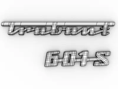 Trabant rear emblem Free 3D model