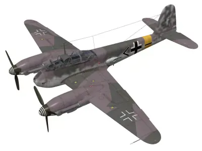 Messerschmitt Me 410 A1 Hornisse 3D model