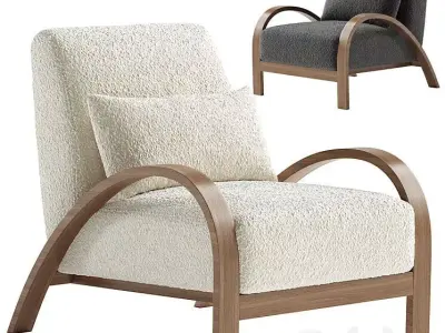 Modern Lounge Chair-Realistic Furniture 3D model