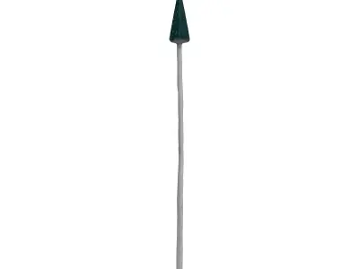 Realistic Rusty Metal Spear 3D Model Low-poly 3D model