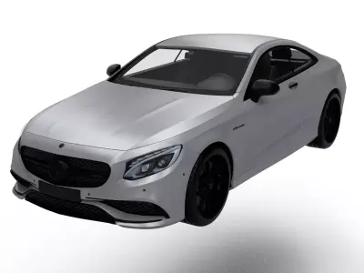 Mercedes-Benz S-Class Low-poly 3D model