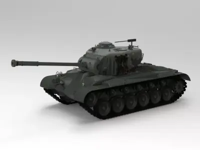 M26 Pershing tank 3D model