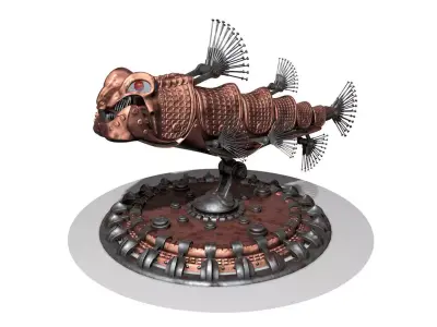 Robofish copper fish 3D model