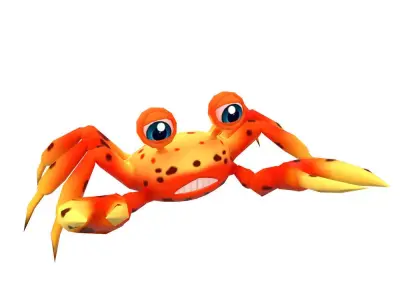 Johnson Fresh Crab Animated  Low-poly 3D model