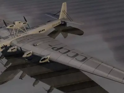 Tupolev ANT-20 Maxim Gorky 3D model