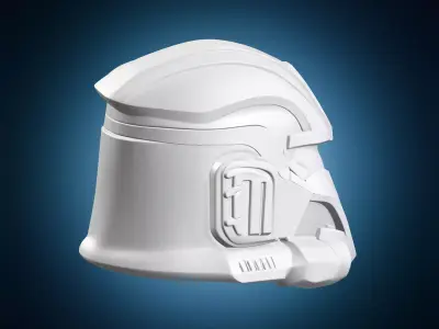 Star Wars Clone Trooper Helmet Sculpture 3D print model