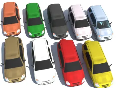 Honda SUV low poly Low-poly 3D model