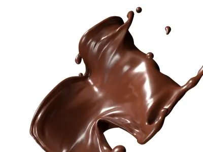 Chocolate Splash Free 004 3D model