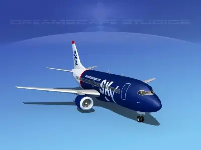 Boeing 737-300 Sky Europe 3D model