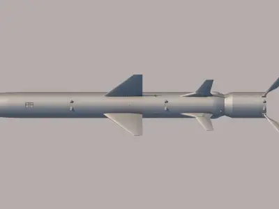 KH-35 - X-35 Russian Anti-Ship Missile 3D model