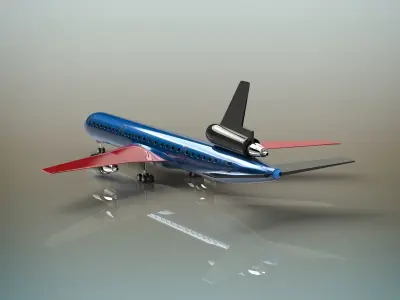 Airplane boeing jetliner - boeing jetliner 3D model