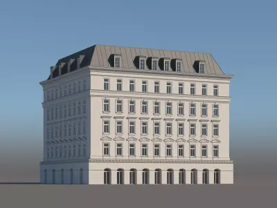 Modern City Building 002 3D model