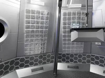 Sci-fi Space Pod 3D model