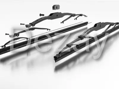 Wiper blade for car 3D model