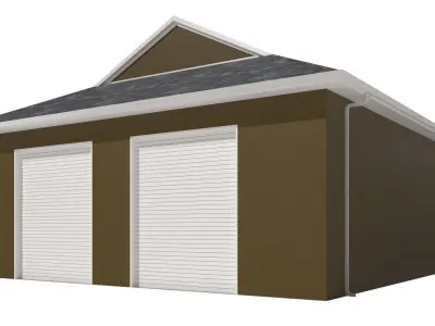 Garage-004 Low Poly 3D model