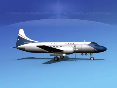 Convair CV-340  3D model