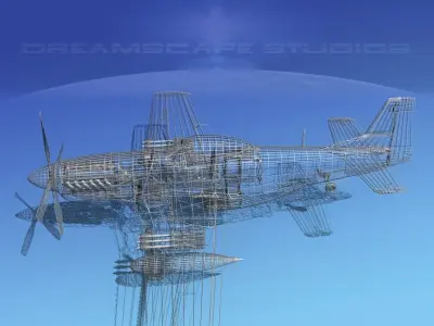 P-51D Mustang Korean Air Force 3D model