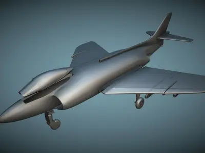Supermarine Scimitar - 3D Printable Model 3D print model