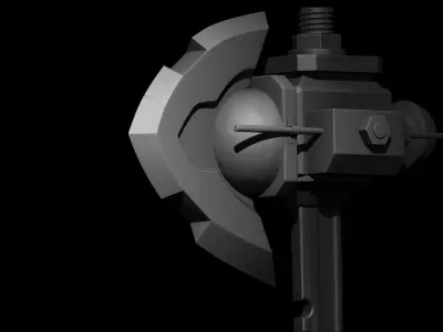 Axe 3d print model hammer 3D print model