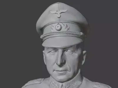 Historical Field Marshal Figure STL File for 3D Printing 3D print model