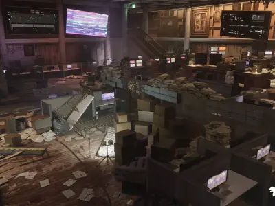 Command Center Environment Low-poly 3D model