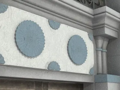 Ancient assirian door Free 3D model