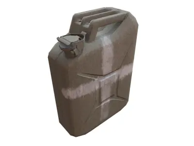 Jerry Can with 3 PBR texture map Free low-poly 3D model