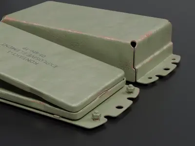Real Scale Kontakt-1 ERA worn Full interior Low-poly 3D model