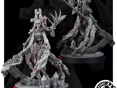 NECROCYBORG THE CRESCENT REAPER LORD 3D model