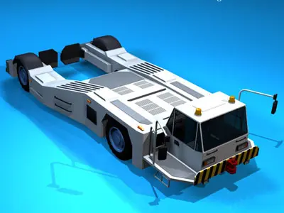 Airport tow tractor2 3D model