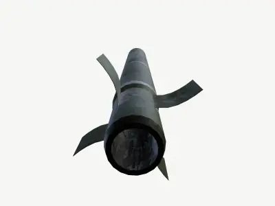 WS-2 MLRS Rocket Free low-poly 3D model