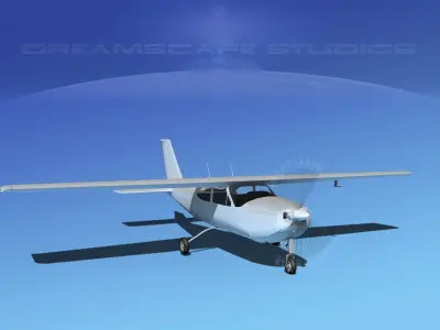 Cessna C-177RG Cardinal Bare Metal 3D model