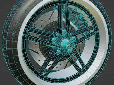 TSW Variente Wheel Low-poly 3D model