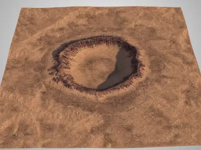 Impact Crater 3D model