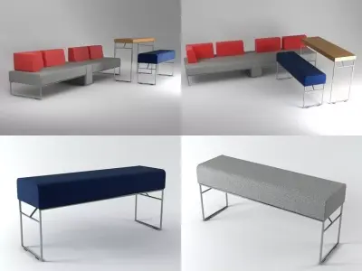 Seating system 02 Free 3D model