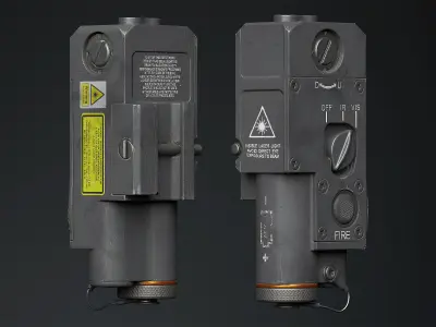 Tactical PEQ CQBL-1 GameReady Low-poly 3D model