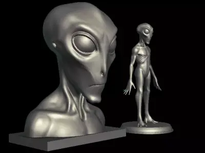 Roswell Museum alien 3D print model