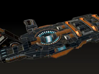 Breaker Cannon Low-poly 3D model