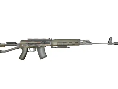 48-Dragunov-gun model 3d game ready model Low-poly 3D model Low-poly 3D model