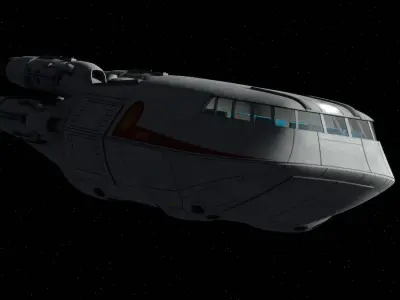 Battlestar Galactica - Colonial Shuttle Mk2 with 6 Color Schemes 3D model