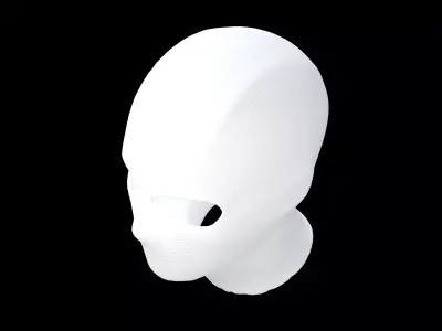 Balaclava v1 001 Low-poly 3D model