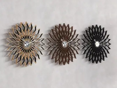 Sunflower Clock Free 3D model
