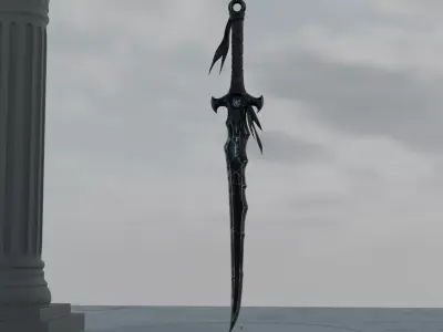 Ashen Sentinel  The Oathbound Blade 3D model