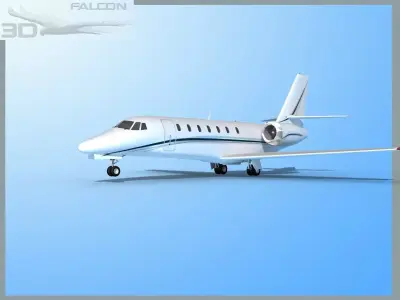 Falcon3D Citation Sovereign C680 FS08 3D model